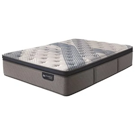 Queen Cushion Firm Pillow Top Hybrid Mattress and Motionplus Adjustable Foundation
